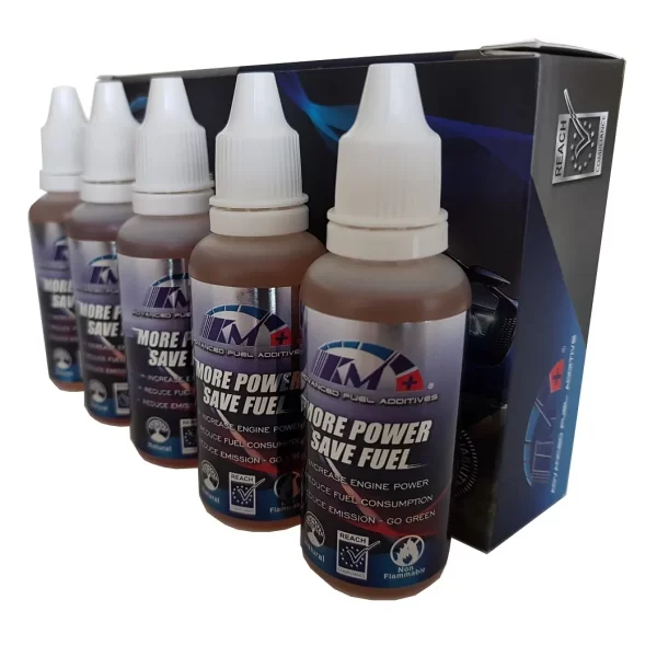 Phụ gia nhiên liệu tiên tiến KM+ giúp giảm mức tiêu thụ nhiên liệu trong Ô tô. Dùng cho cả động cơ đốt xăng và diesel - A012836